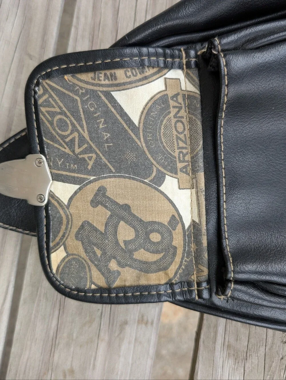 Vintage Y2K Arizona Jean Company Faux Leather Mini  Backpack